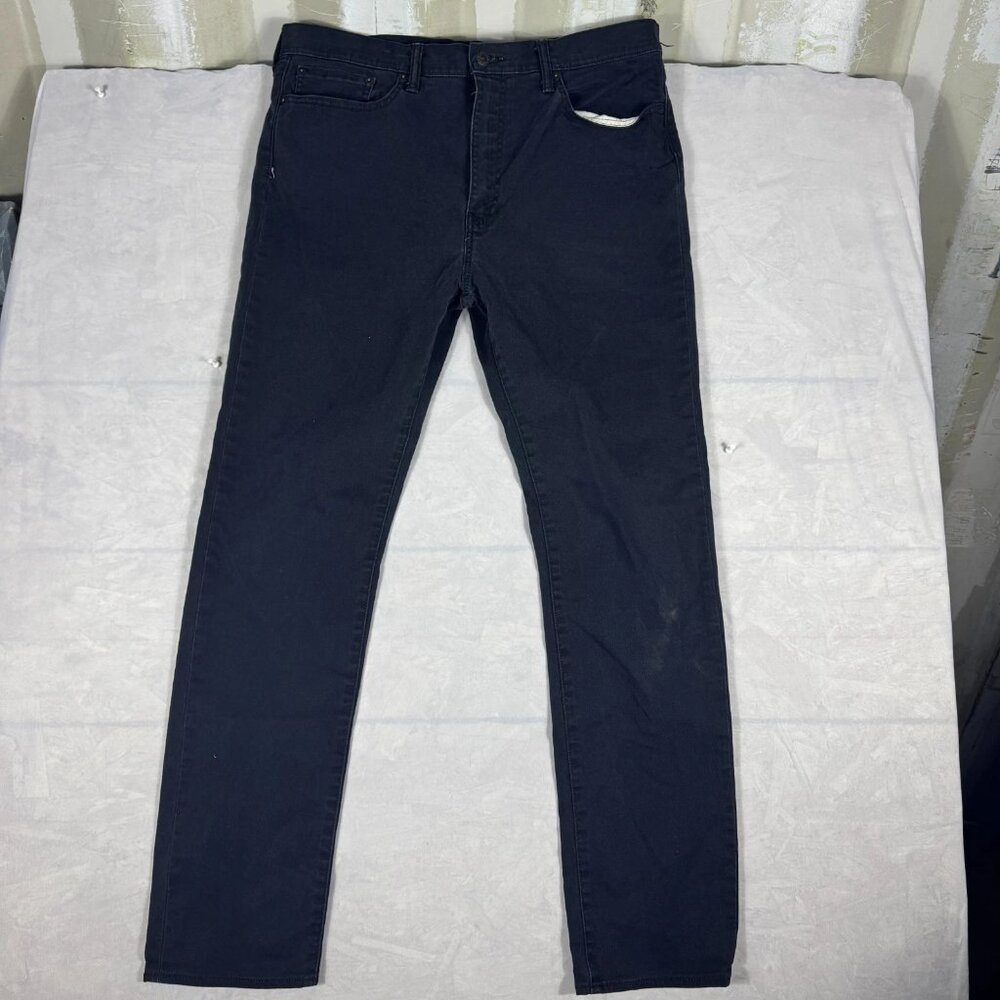 Levi's 522 Men's Straight Jeans Blue Denim Dark Wash 5-Pocket Design W36 L34